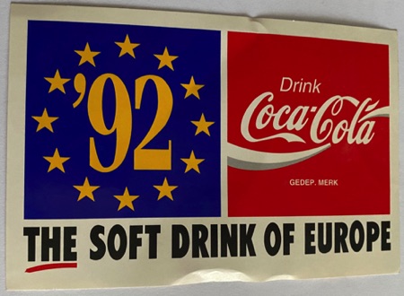 5529-2 € 1,00 coca cola sticker 15x10cm